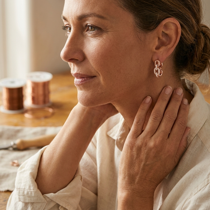 Della's Tor Copper Earrings