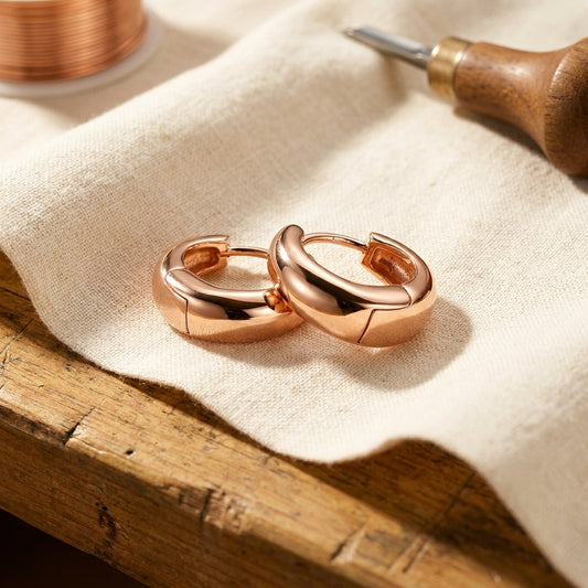 Della's Linnet Copper Hoop Earrings